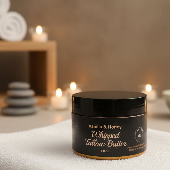 Vanilla & Honey Whipped Tallow Butter 4 oz