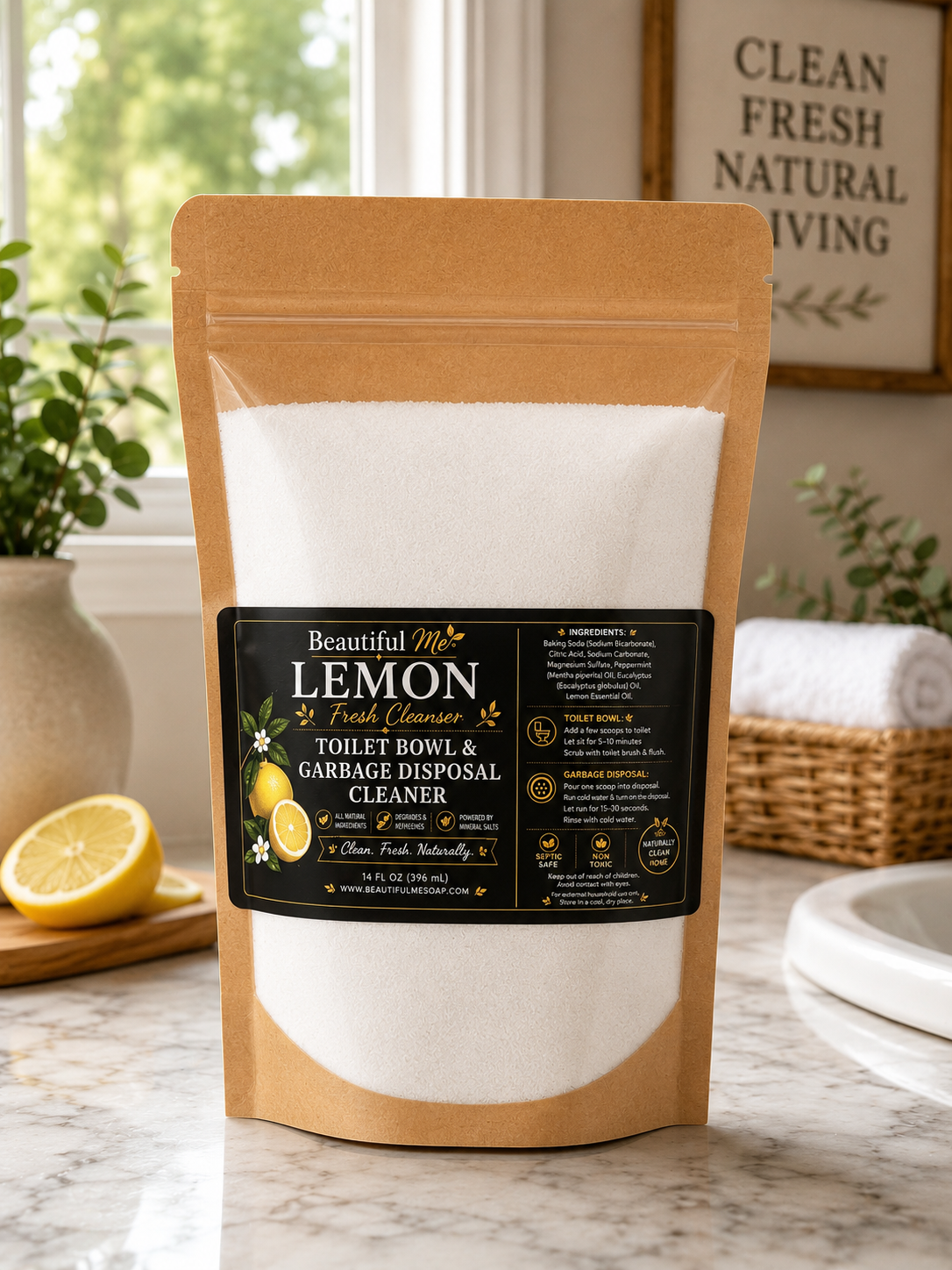 Lemon Fresh Toilet Bowl and Garbage Disposal Cleaner