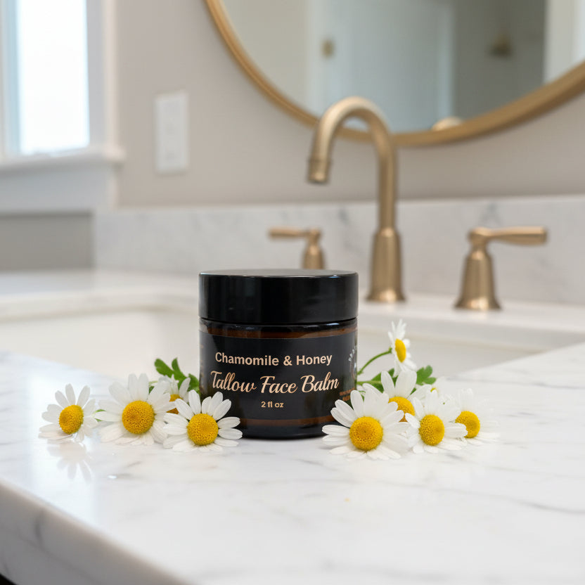 Chamomile & Honey Soothing Tallow Face Balm 2 oz