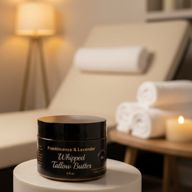 Frankincense & Lavender  Whipped Tallow Butter 4 oz