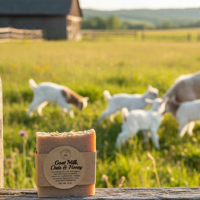 Goat Milk, Oats & Honey Soap Bar  4oz